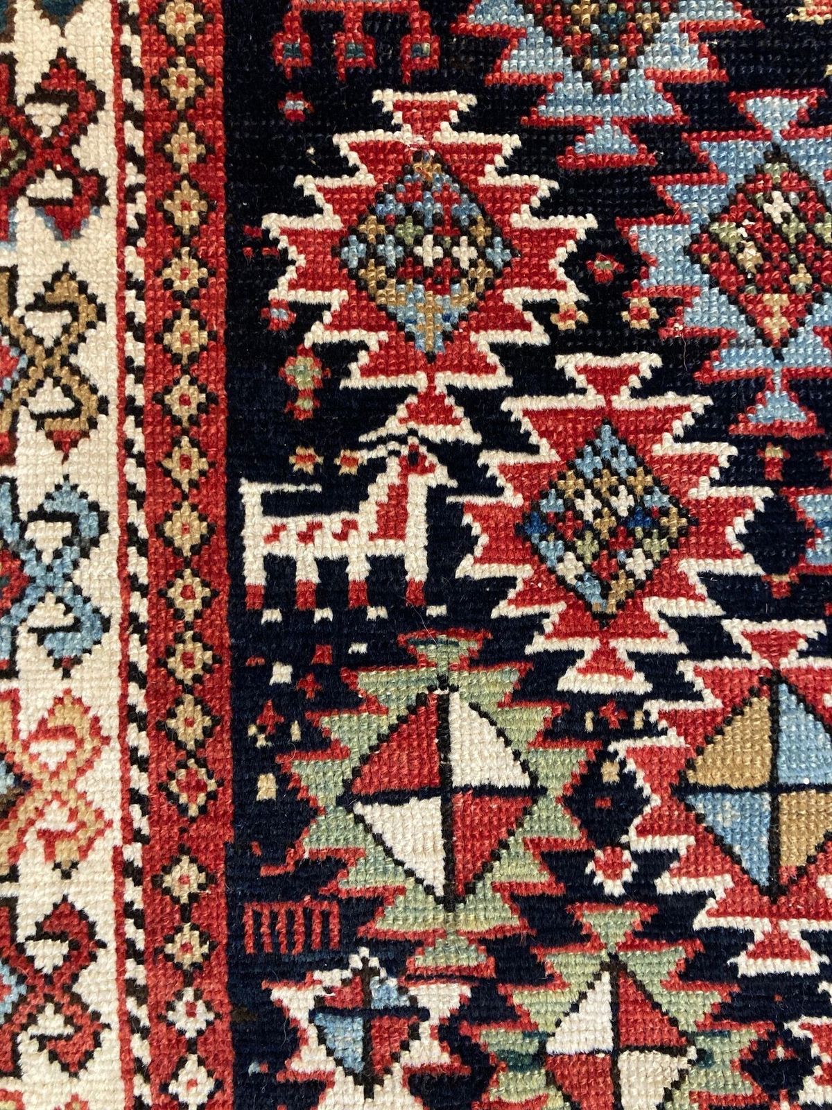photo vinterior Antique Caucasian Prayer Rug 1.51m X 1.03m