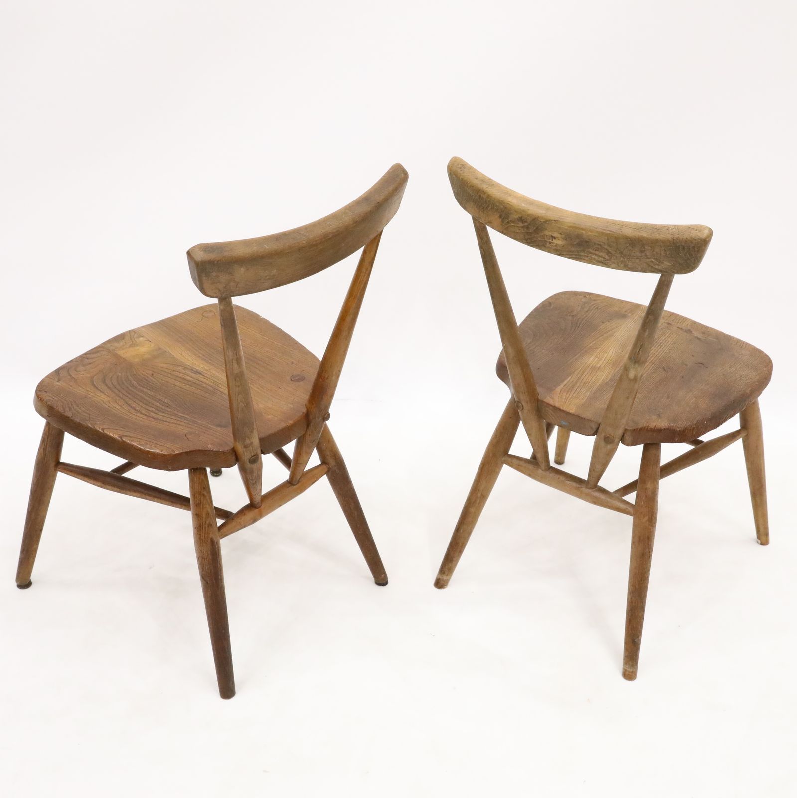 367.0 2 Ercol Stacking Chairs School/Playroom Chairs 1950s Finish Free Uk Delivery photo