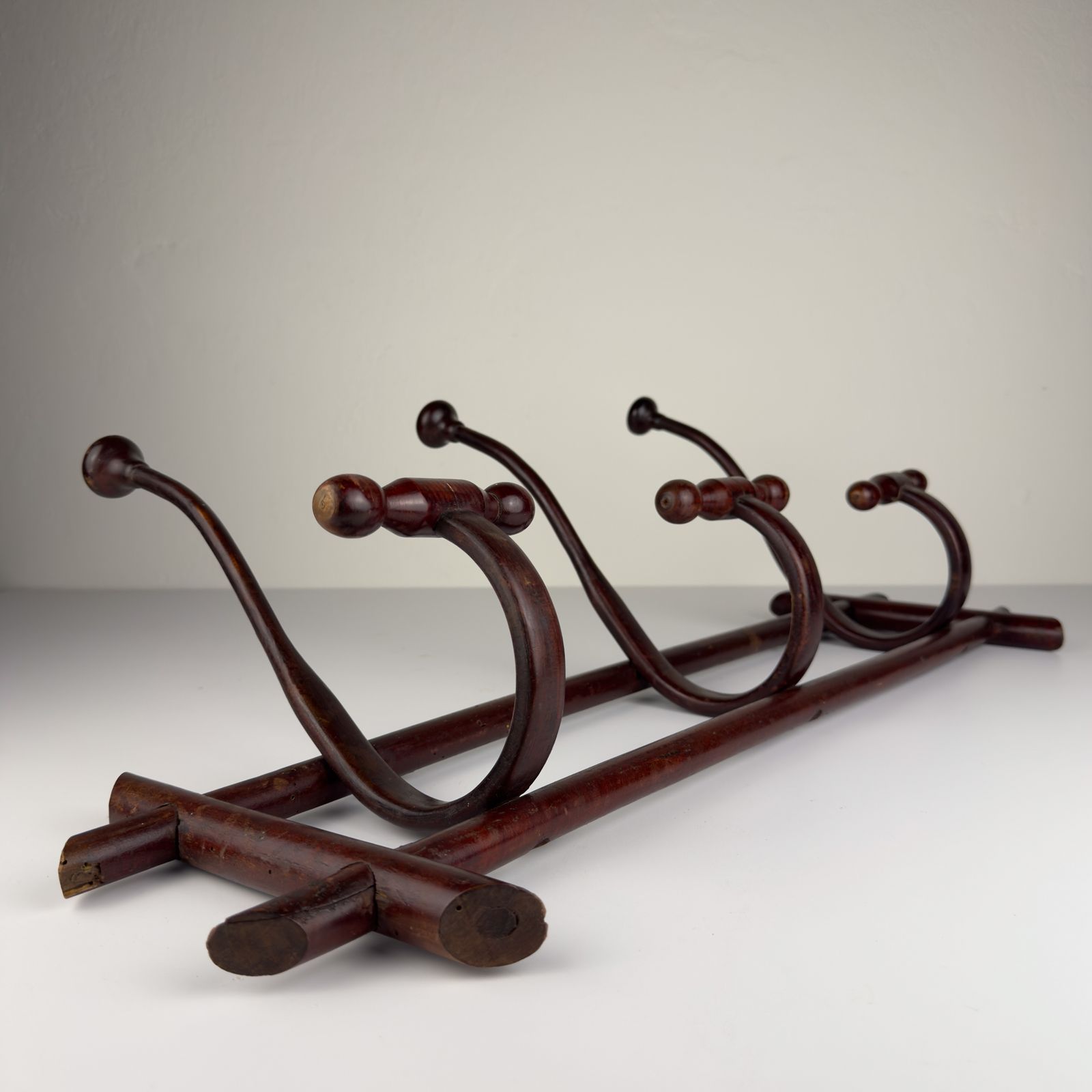 Antique Wooden Coat Rack, Italy 1930s photo for sale