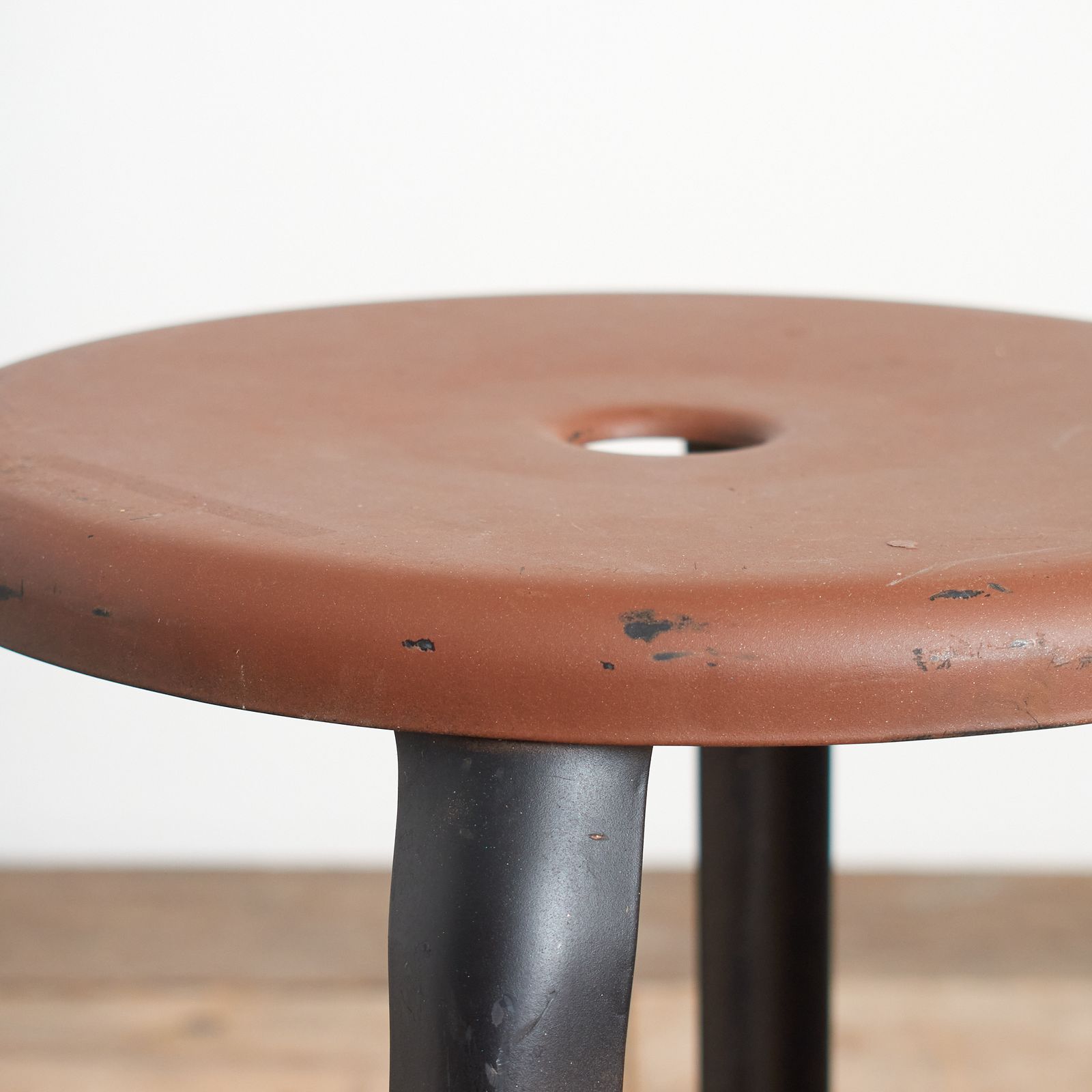 Vintage Industrial ‘Nicolle’ Style French Stool photo 92.0