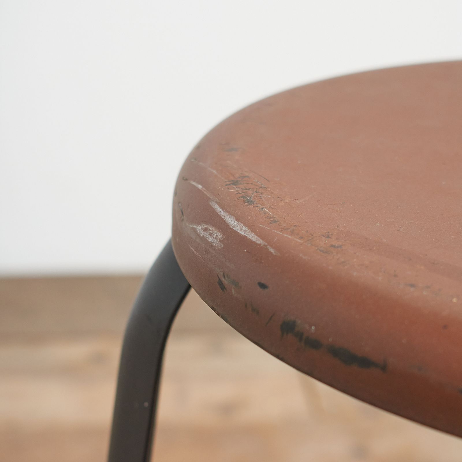 Vintage Industrial ‘Nicolle’ Style French Stool photo vinterior