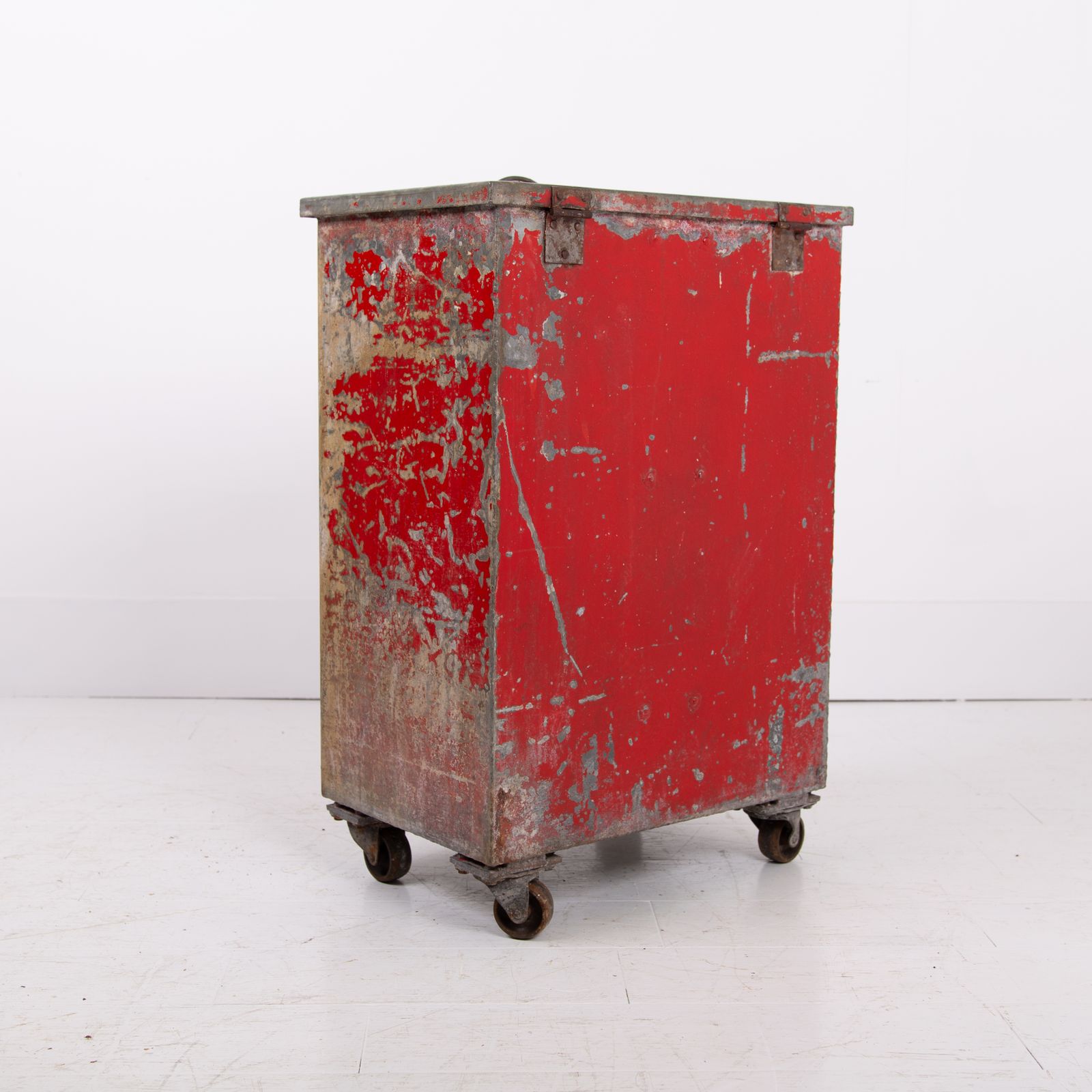 photo buy Vintage Fire Bin On Wheels From Richard Arkwright Masson Mills