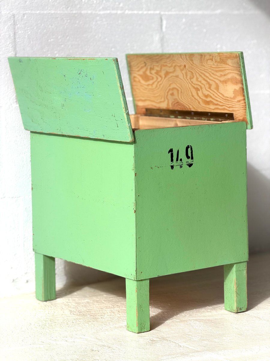 Industriële Groene Opbergtafel, 1960 photo for sale