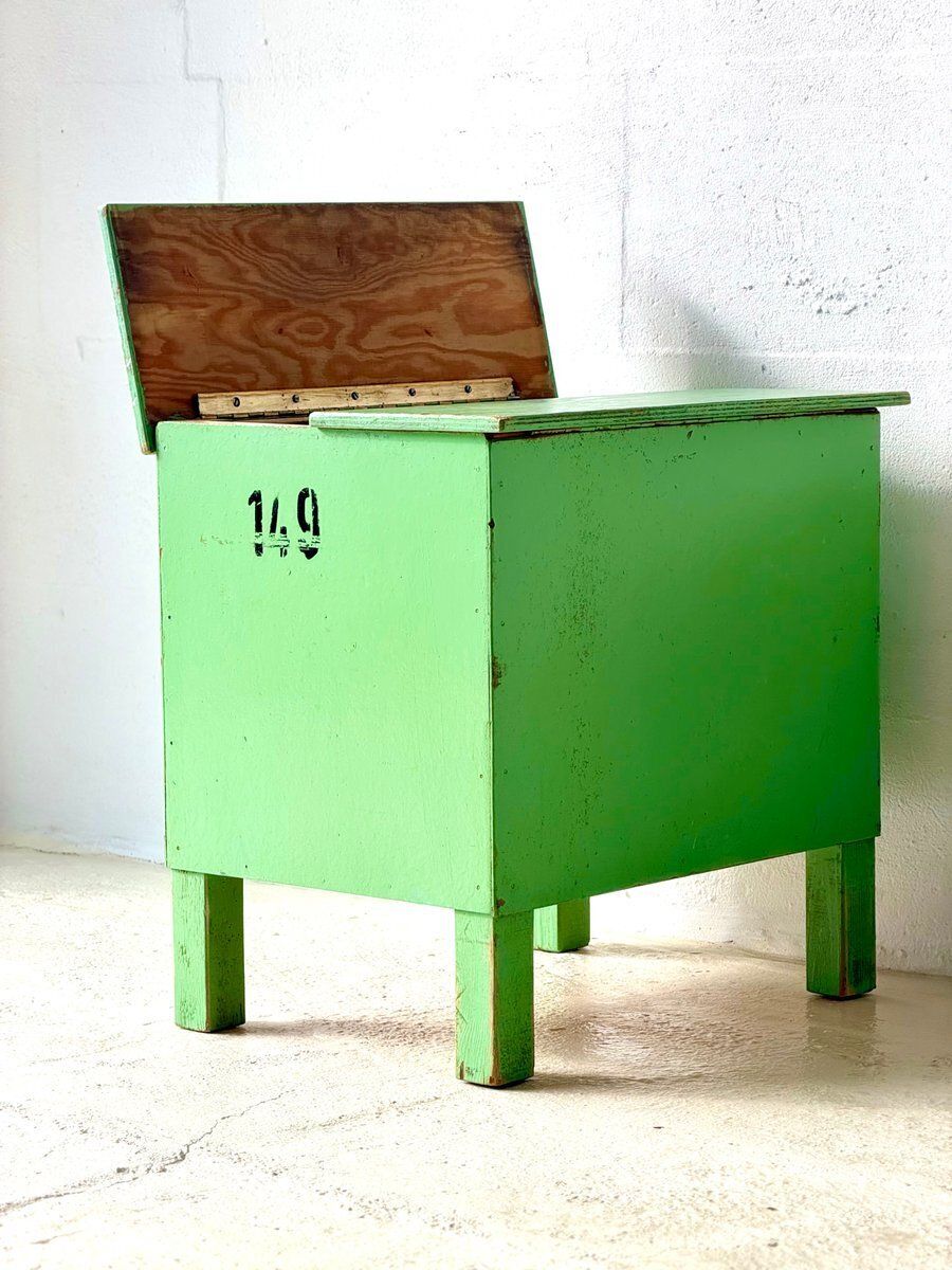 Industriële Groene Opbergtafel, 1960 photo buy