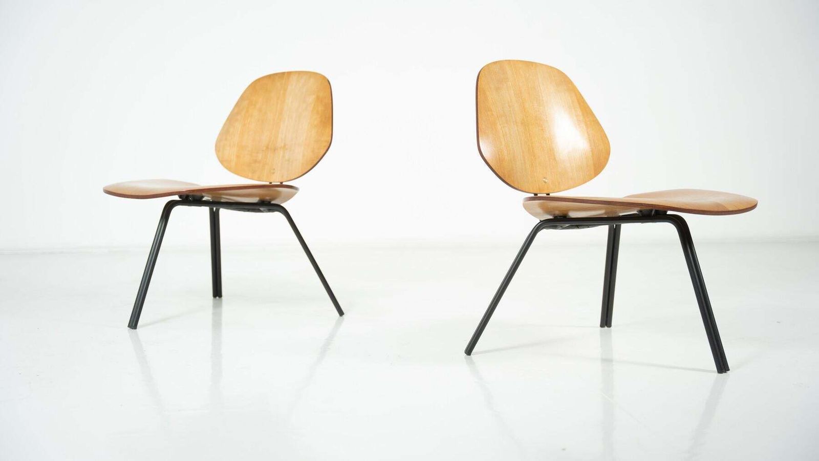 Furniture Mid Century Modern P31 Chairs By Osvaldo Borsani, Tecno, 1950s photo