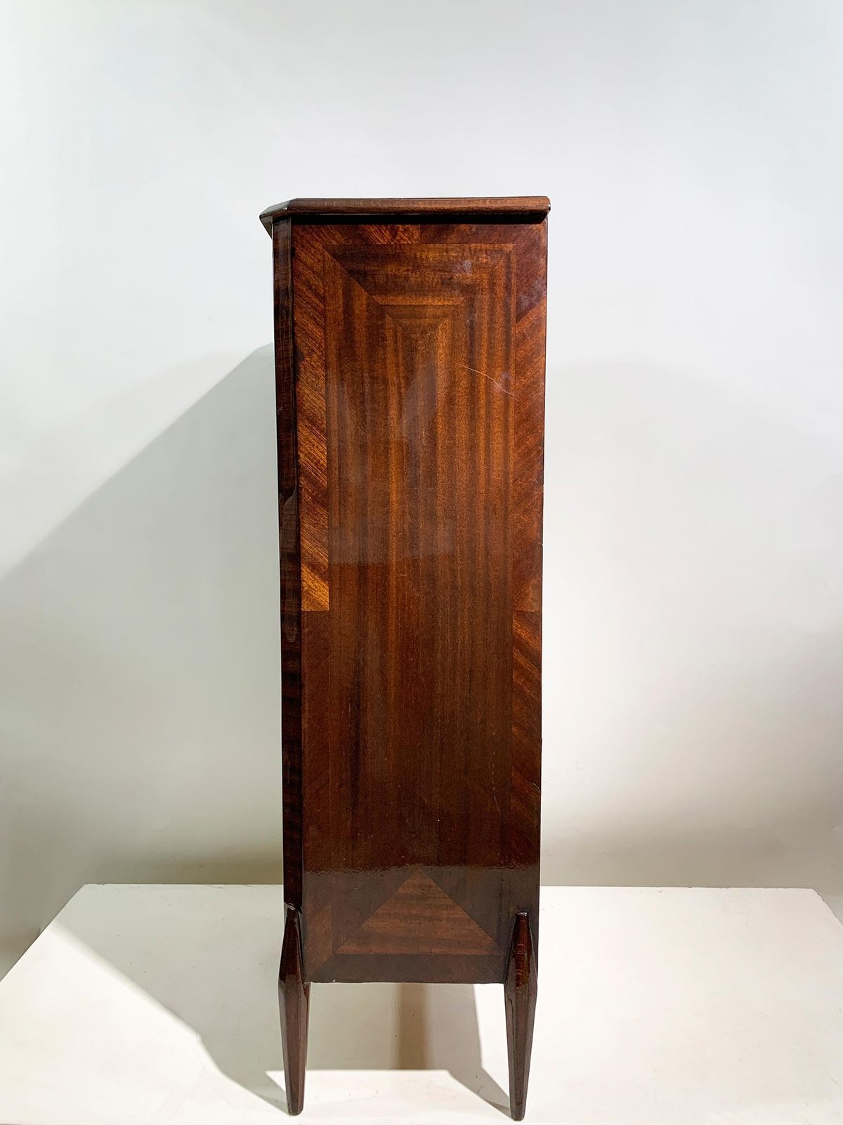 Italian Art Deco Secretary & Dry Bar With Wood Inlay, Circa 1940s photo vintage