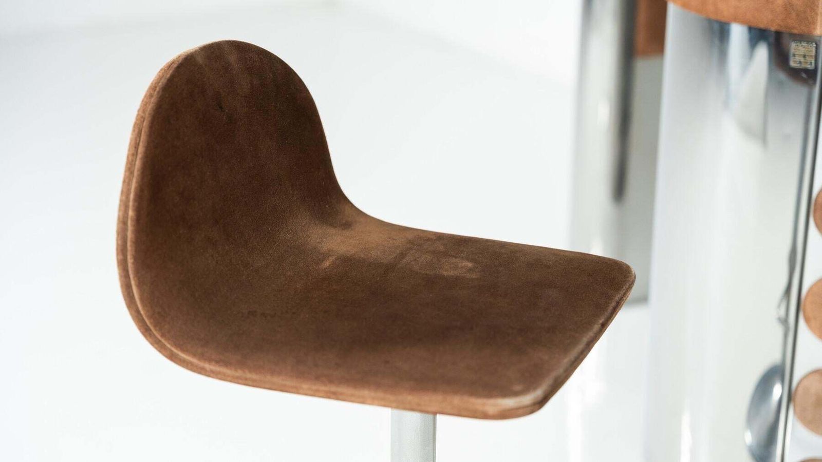 22406.0 Mid Century Modern Suede Bar By Willy Rizzo, Italy, 1970s photo
