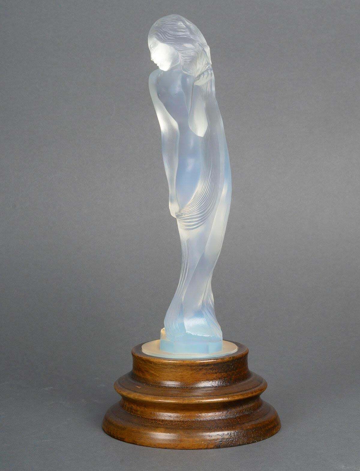 photo furniture Sculpture, Statuette, Glass Work By Edmond Etling, Circa 1930, Art Deco.