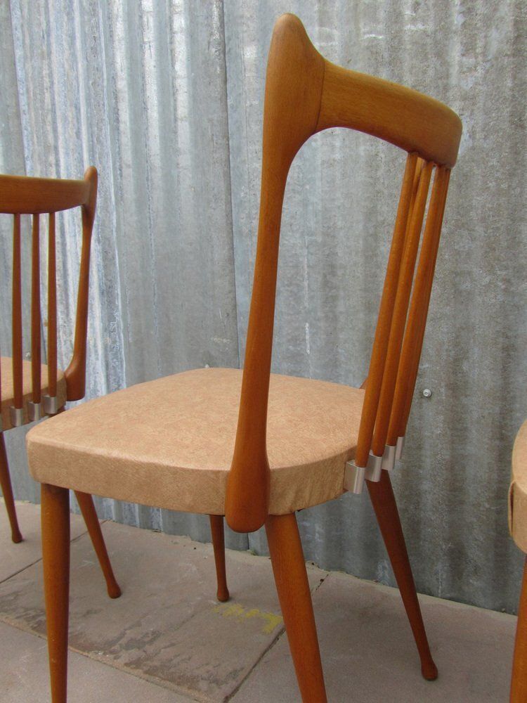 Mid Century Dutch Organic Chairs From Stevens, 1950s, Set Of 3 photo Furniture