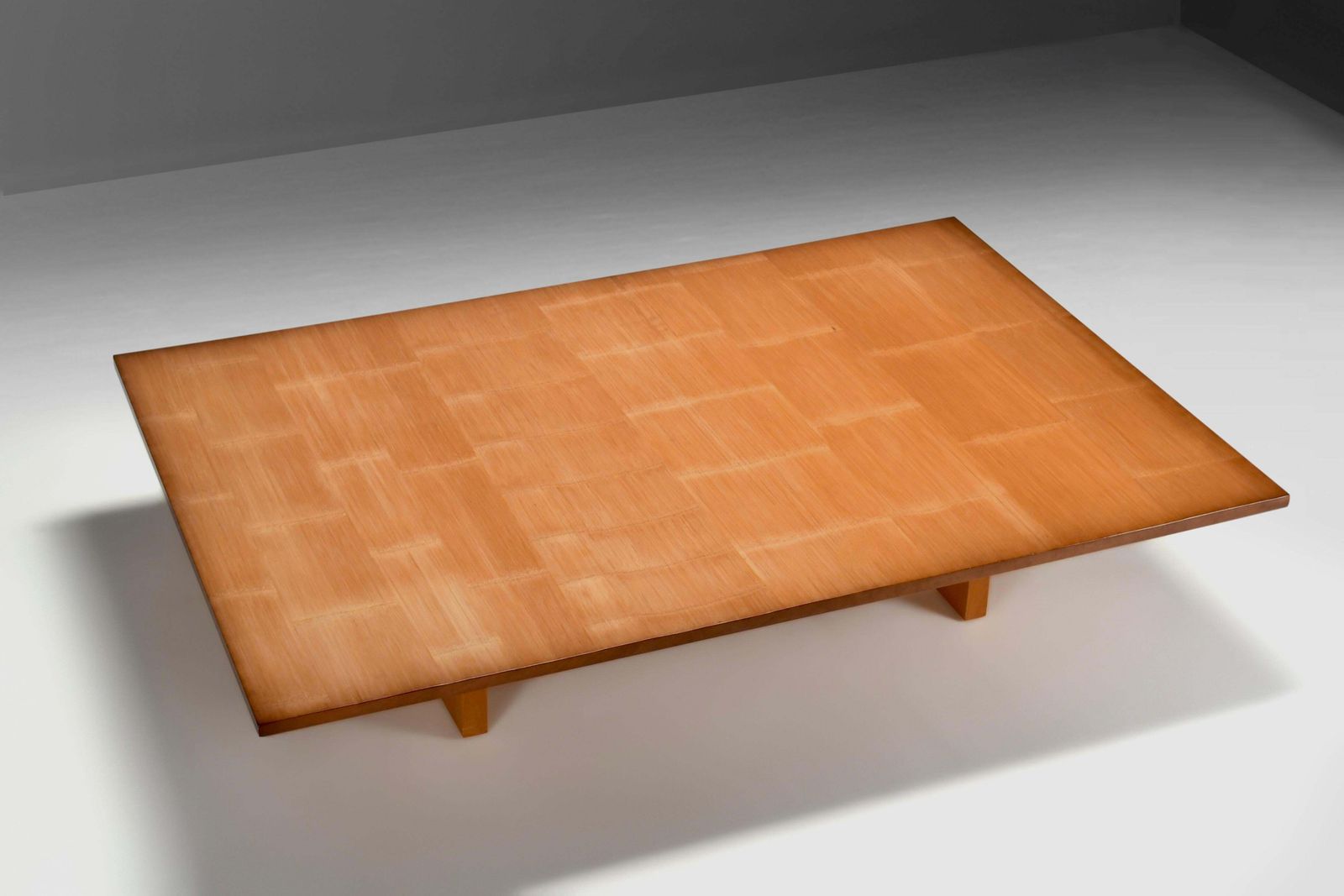 Large Bamboo Coffee Table By Axel Vervoordt, Belgium photo vintage