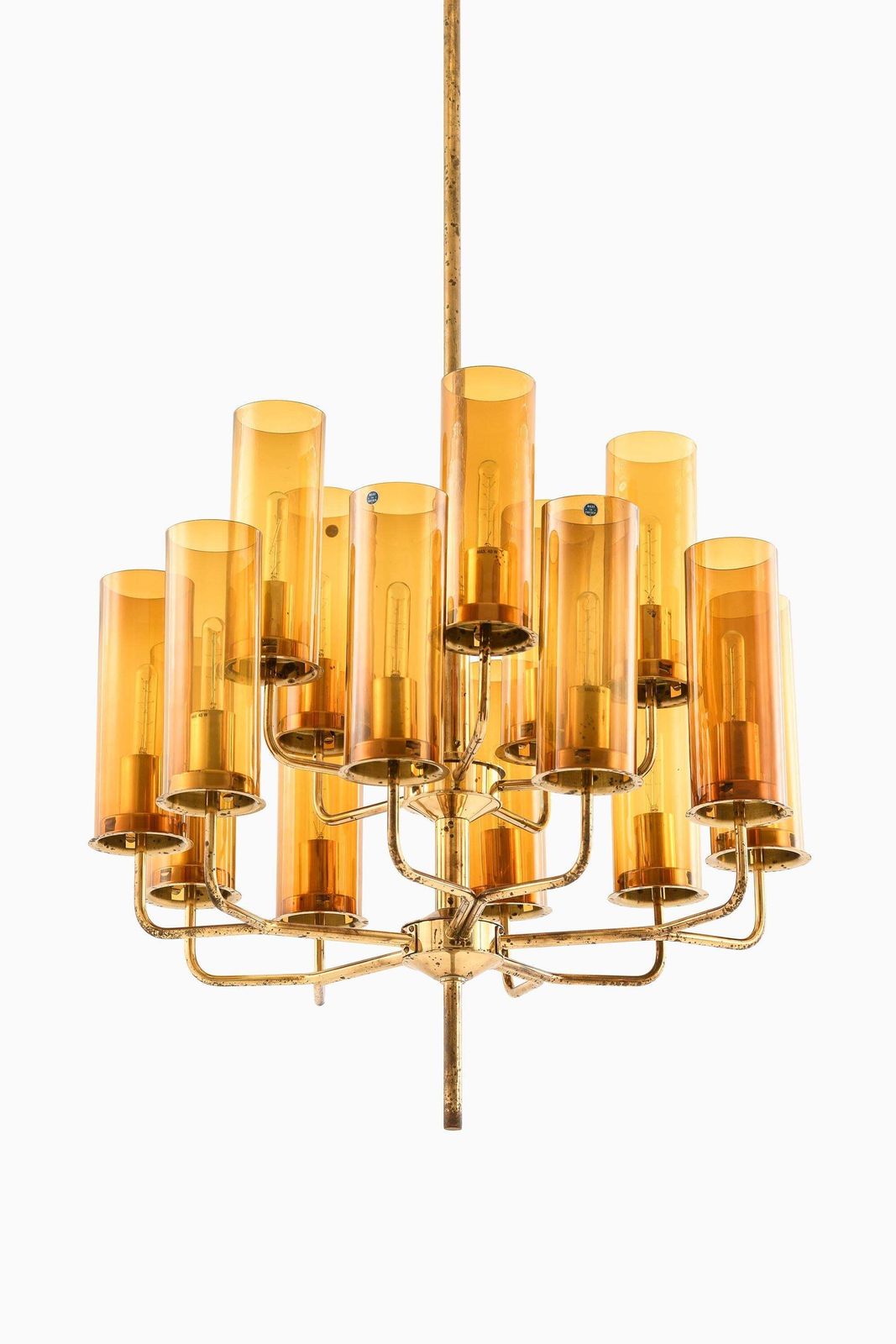 Ceiling Lamp In Brass And Glass By Hans Agne Jakobsson, 1960s photo furniture