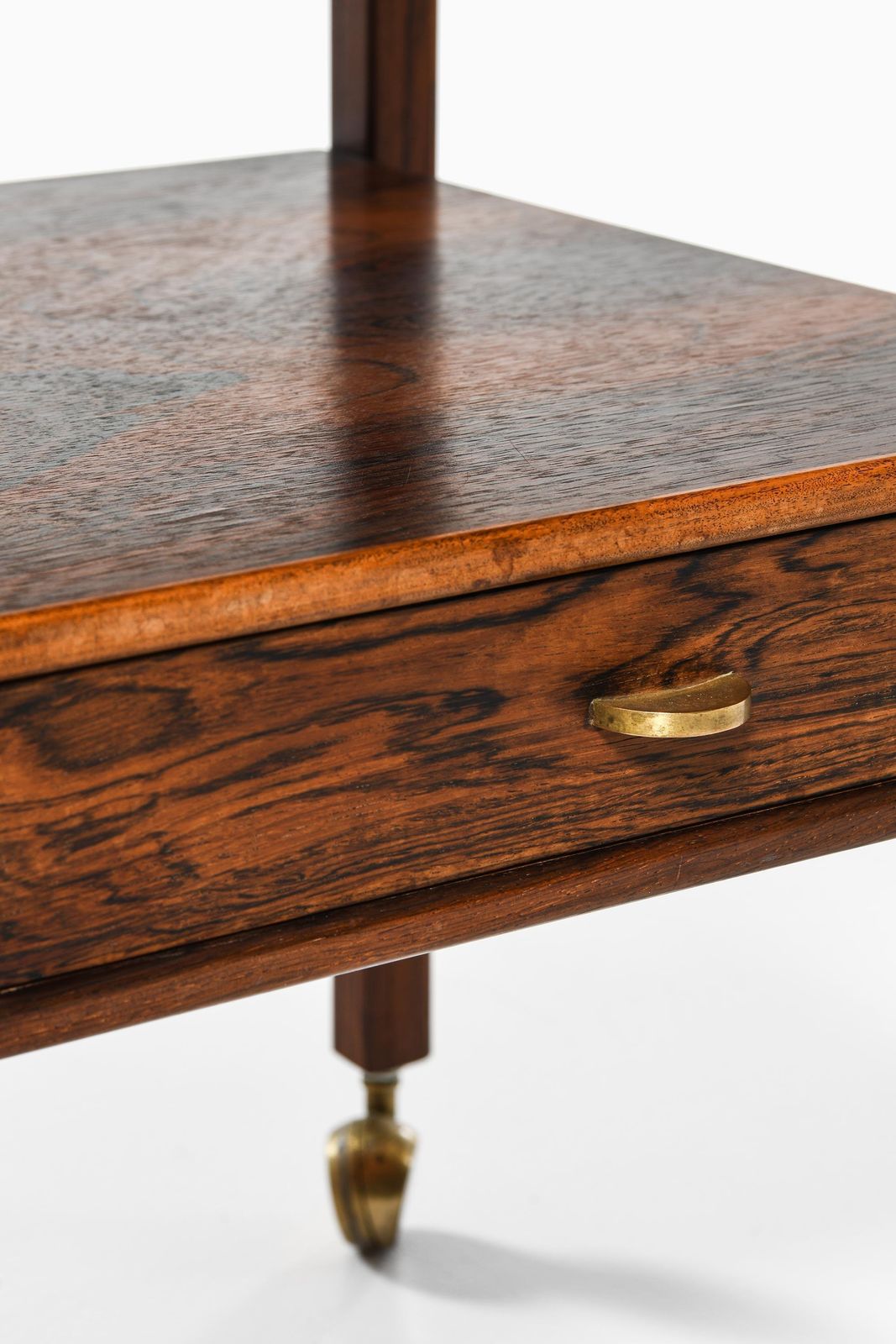 Trolley In Brass And Rosewood By Sven Engström & Gunnar Myrstrand, 1960s photo for sale