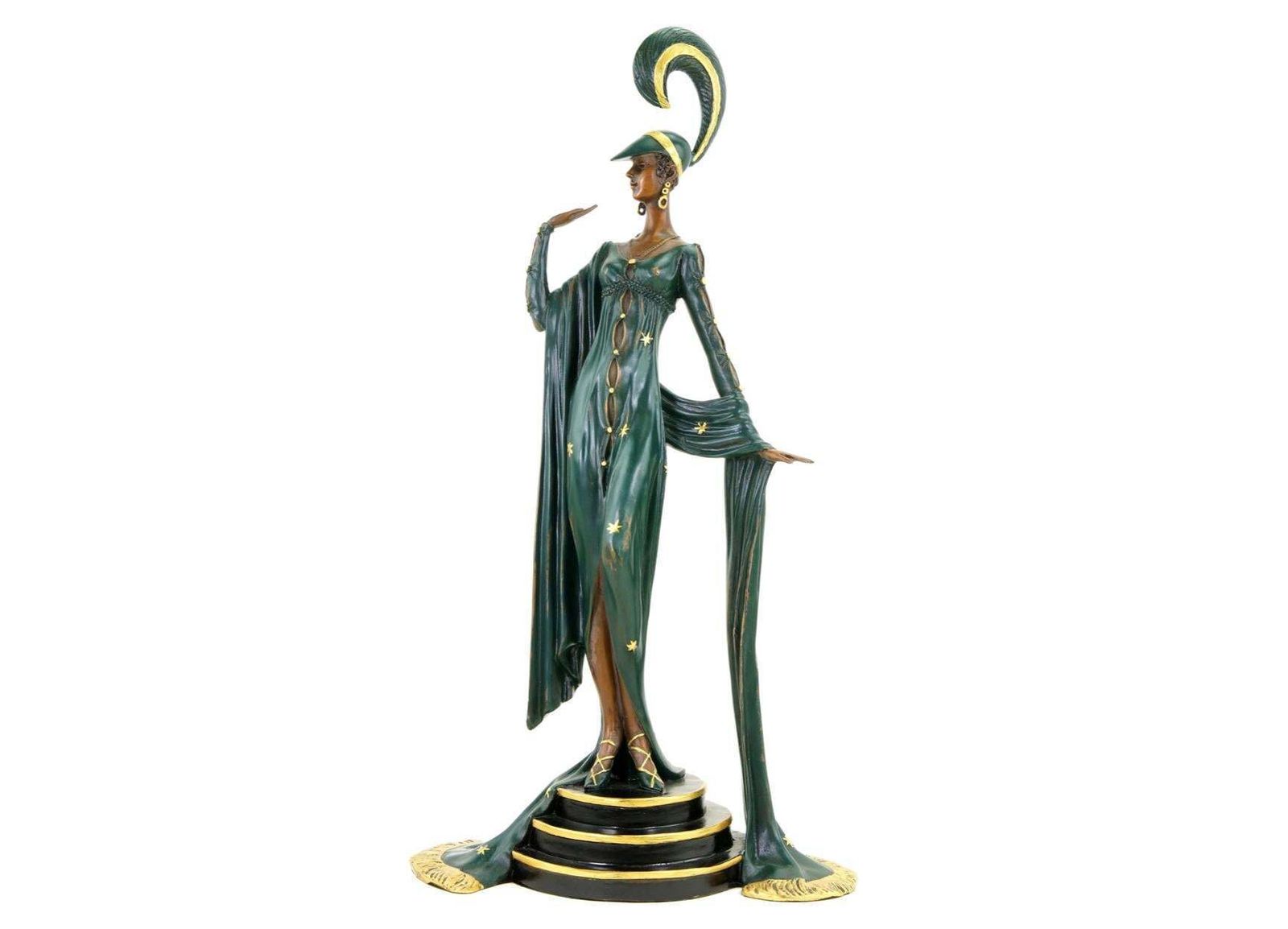 photo furniture Sculpture Revue Dancer In Bronze, Art Deco Style, 20th Century