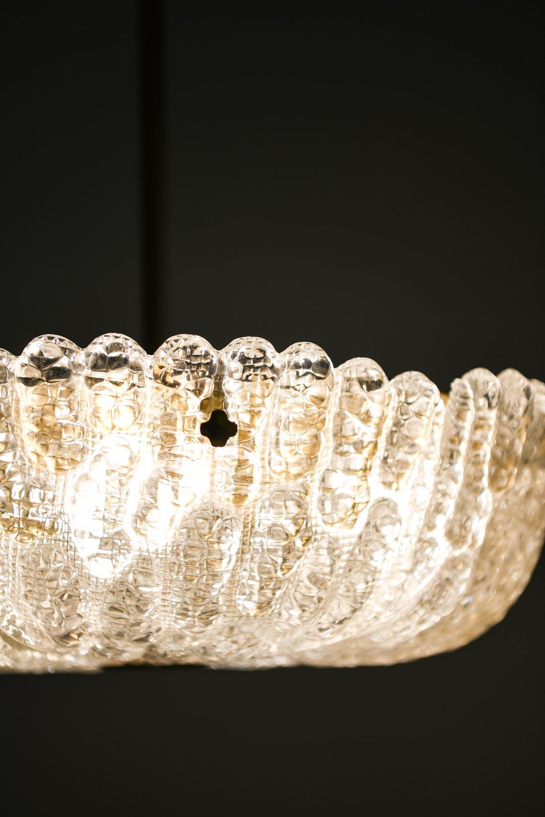 Set Of 2 Ceiling Lamps In Brass And Glass By Carl Fagerlund, 1960s photo Lighting