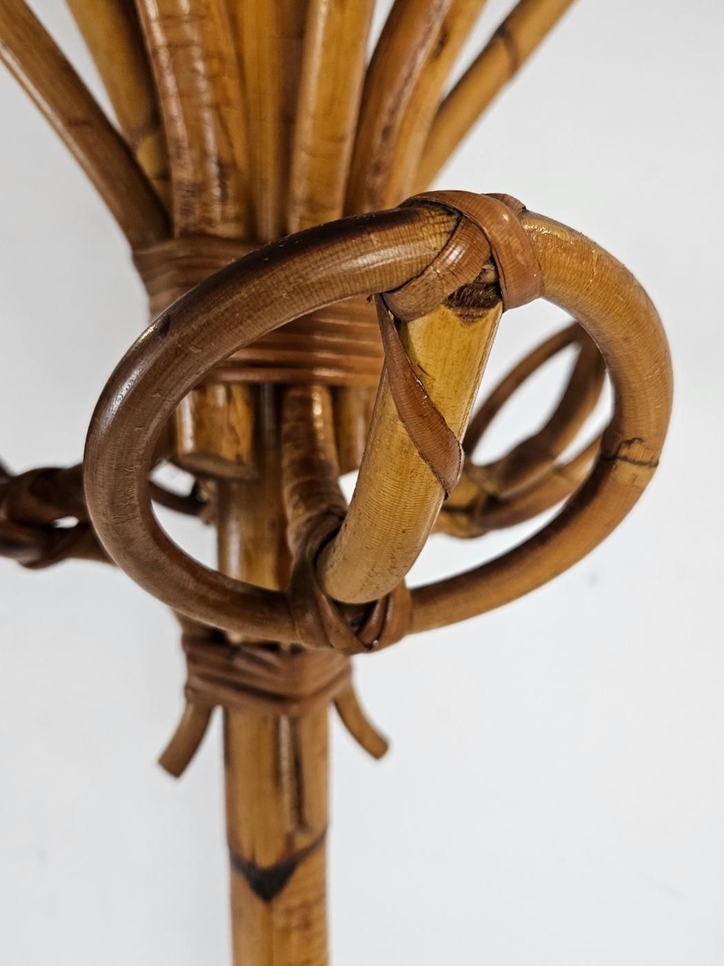 Bamboo Coat Rack In The Manner Of Albini, Mid Century Italian Design, 1960 photo 1024.0