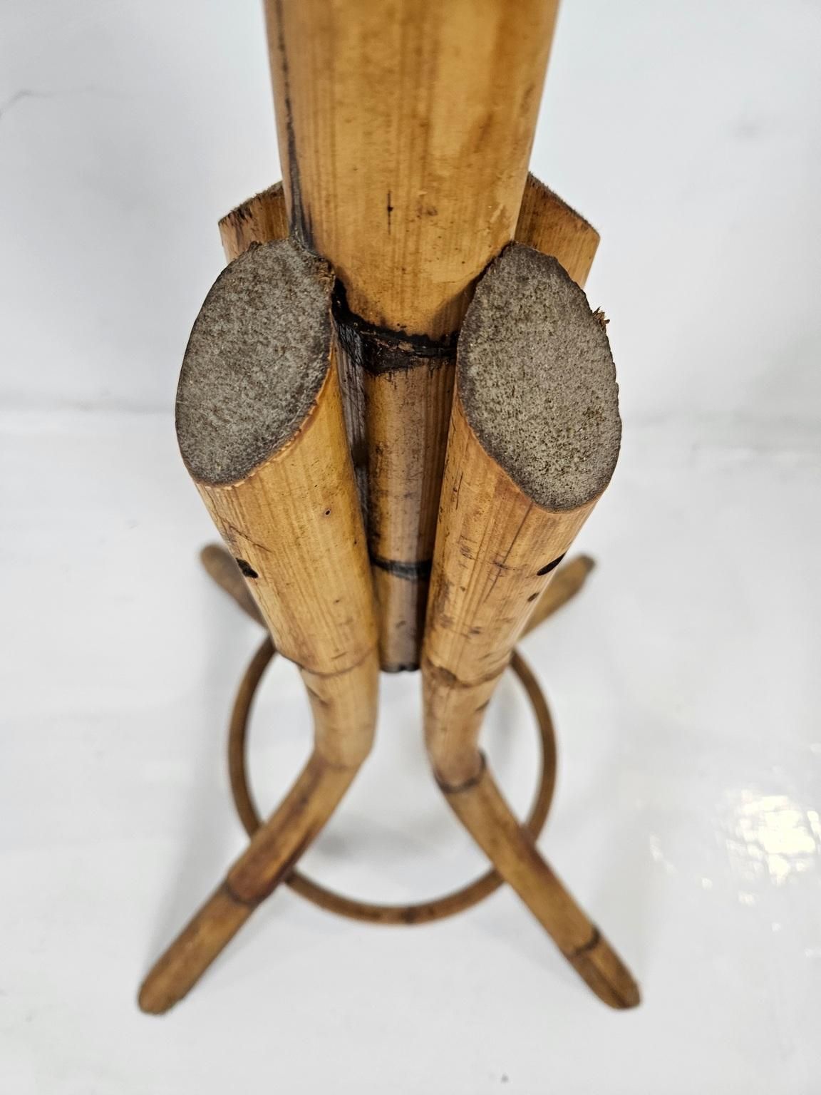 Bamboo Coat Rack In The Manner Of Albini, Mid Century Italian Design, 1960 photo vinterior