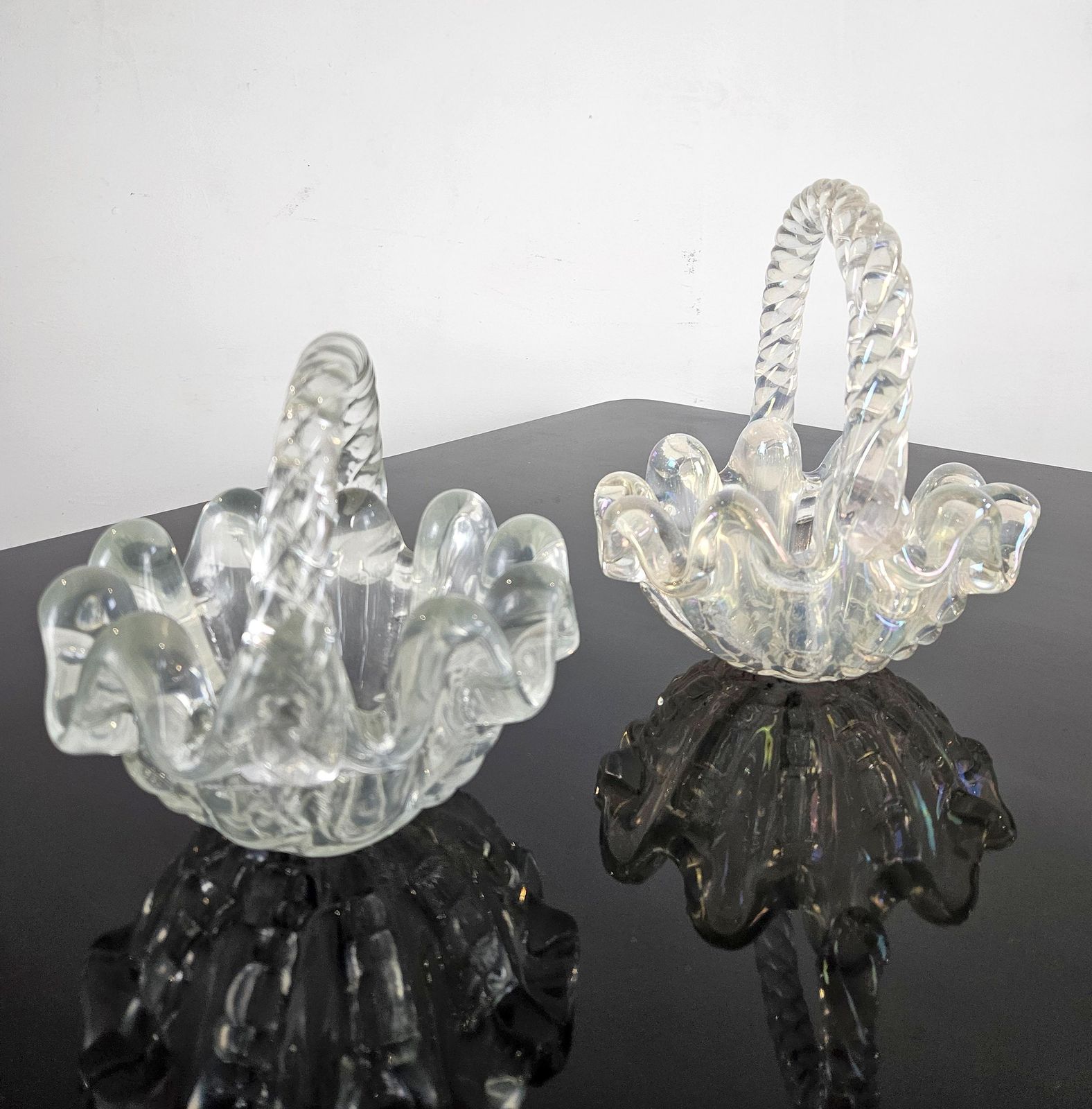 Pair Of Grosse Costolature Bowl By Ercole Barovier For Barovier & Toso, 1940's photo furniture