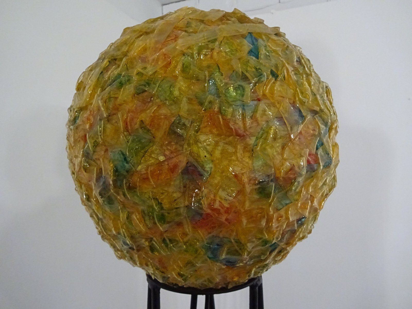 Large Italian Fiberglass Floor Lamp, 1960s photo 1177.0