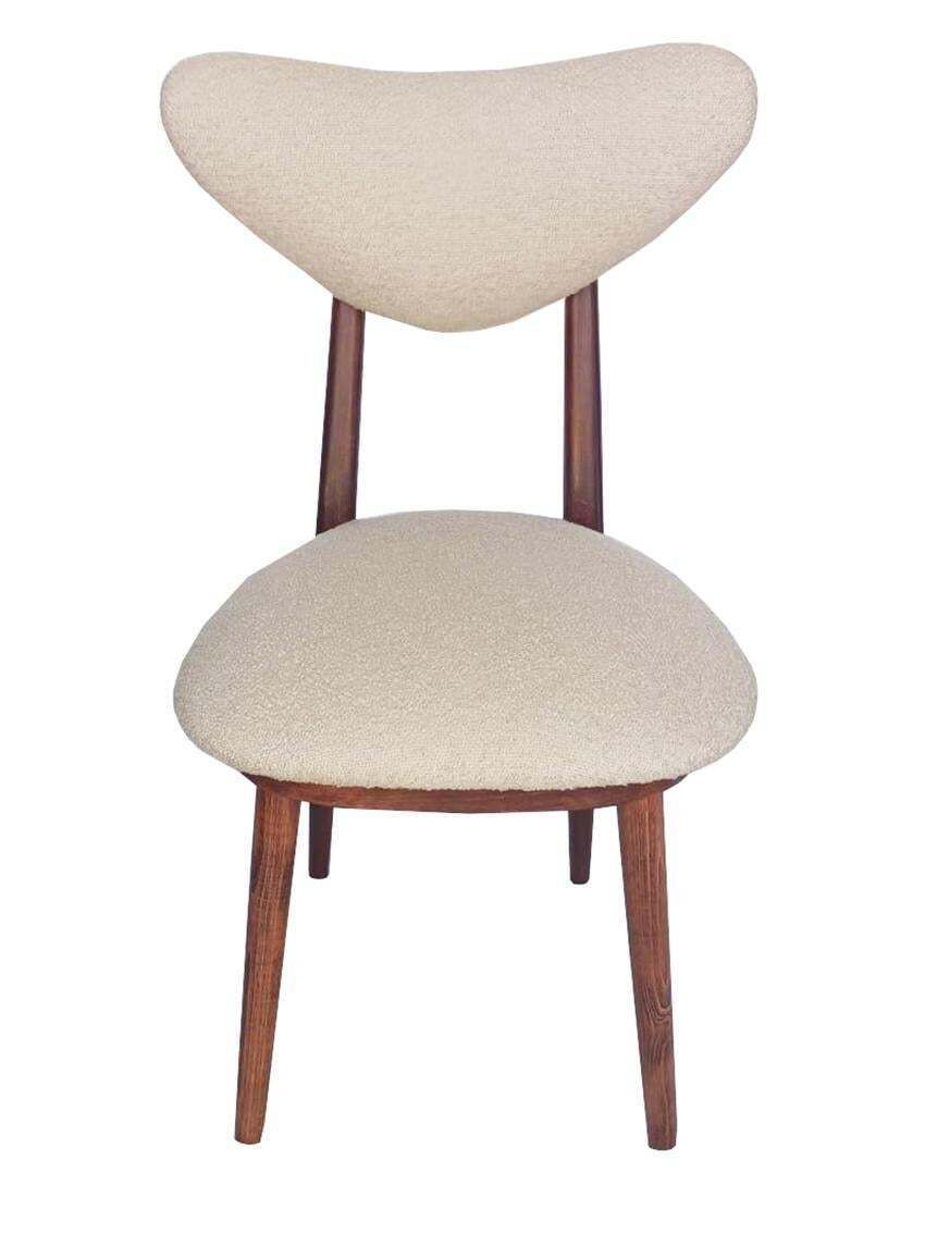 Heart Chair By Helena & Jerzy Kurmanowicz In Beech Wood And Boucle photo Furniture