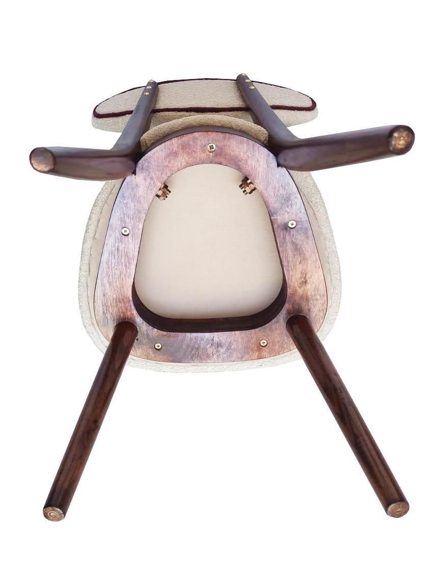 Heart Chair By Helena & Jerzy Kurmanowicz In Beech Wood And Boucle photo buy
