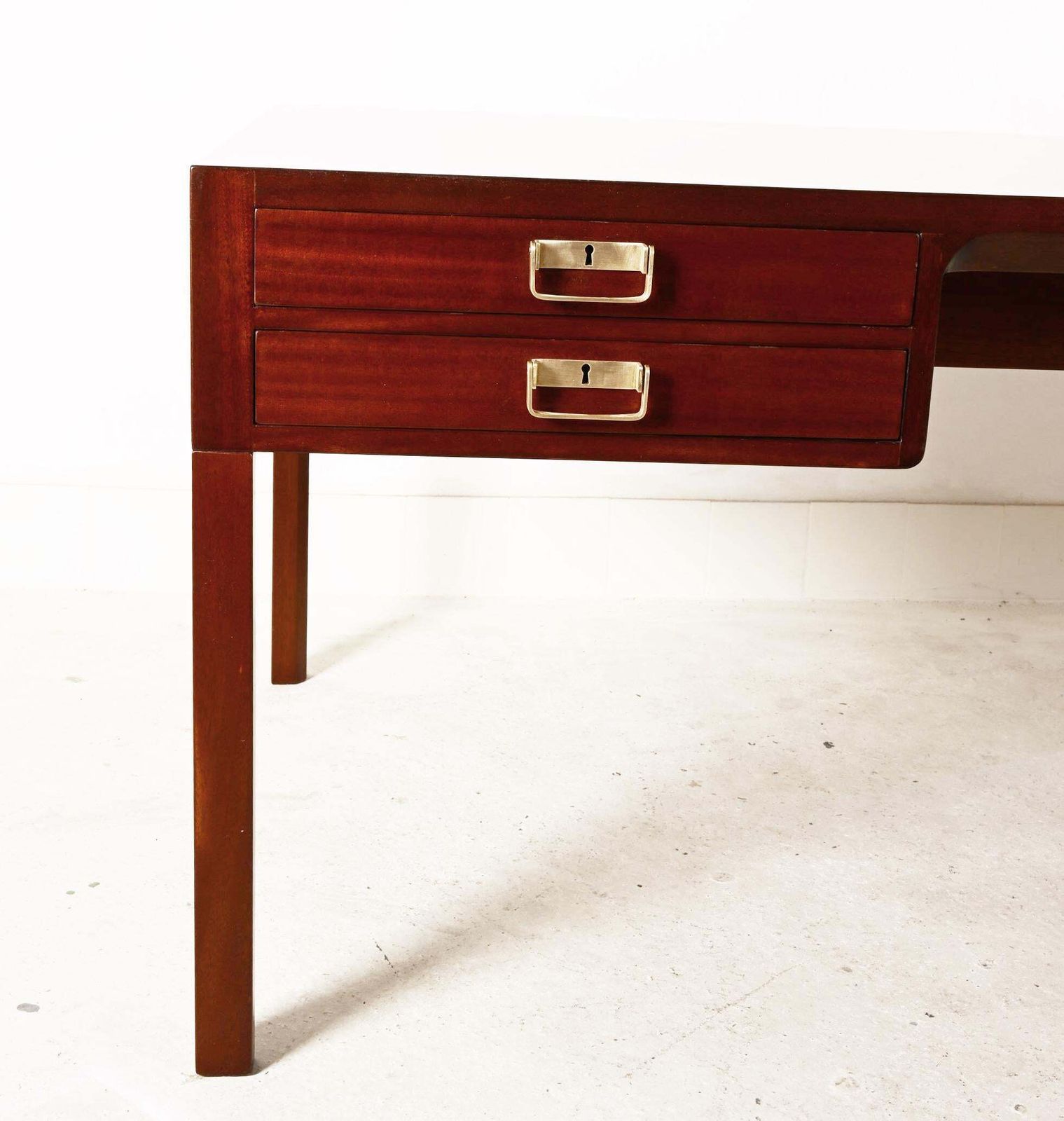Large Danish Mahogany Desk By Bernt Petersen & Rud Rasmussen, 1960s photo 8719.0
