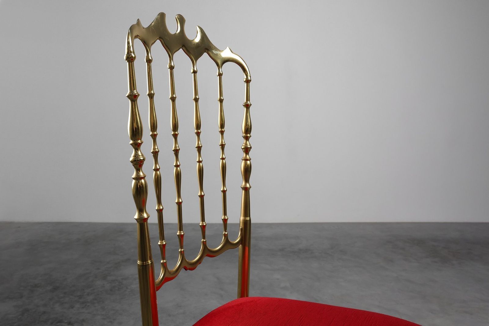 Hollywood Regency Brass Chiavari Chair From Giuseppe Gaetano Descalzi, Italy, 1950s photo furniture