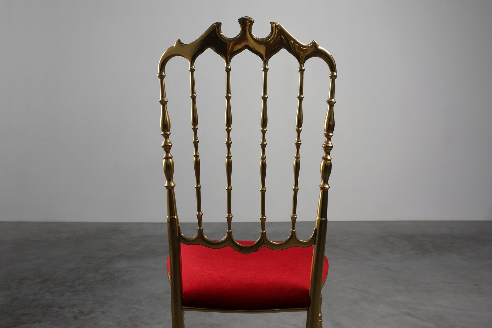 photo vinterior Hollywood Regency Brass Chiavari Chair From Giuseppe Gaetano Descalzi, Italy, 1950s