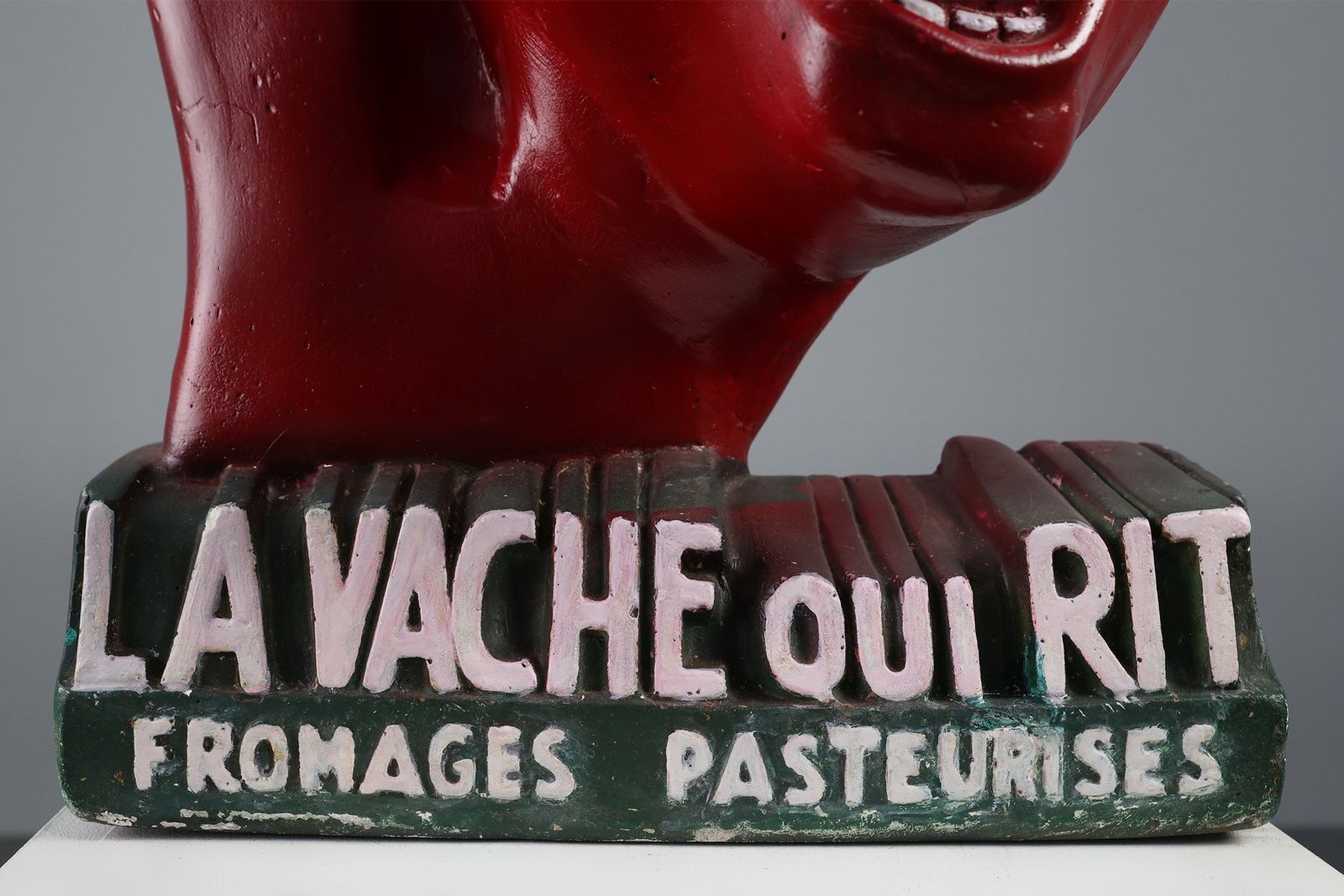 Art Deco The Laughing Cow Advertising Sculpture From Novita, France, 1920s photo for sale
