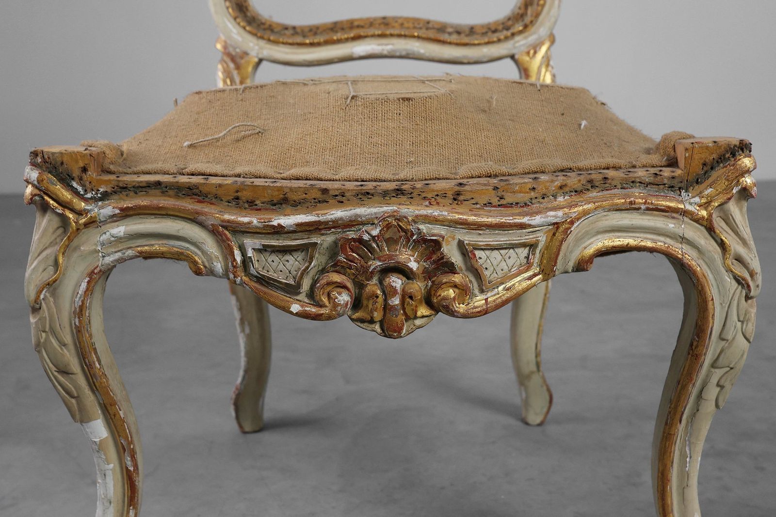 Antique Louis XV Chair In Carved Wood, 1800s photo 1413.0