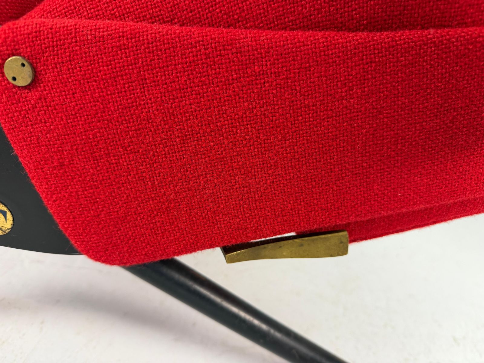 3960.0 Osvaldo Borsani Red "P40" Lounge Chair For Tecno, 1950 Italy photo