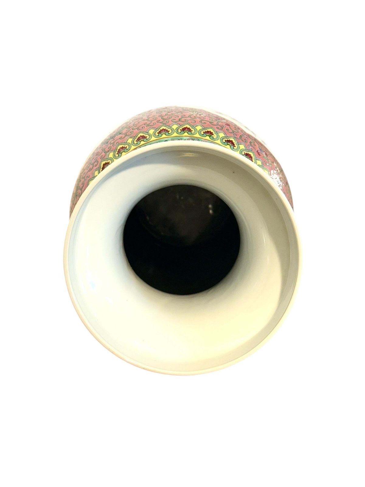 photo buy Large Chinese Famille Rose Porcelain Vase With Peacocks