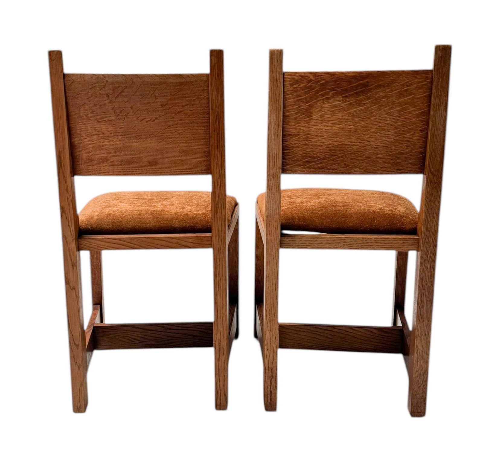 photo for sale Two Art Deco Modernist Side Chairs By Hendrik Wouda For Pander, 1924