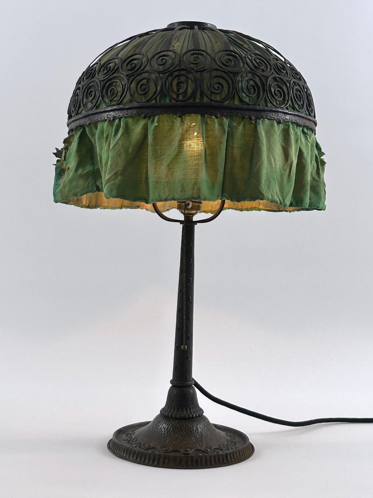Monumental Art Nouveau Table Lamp Probably By Reinhold Kirsch Germany 1900s photo Lighting
