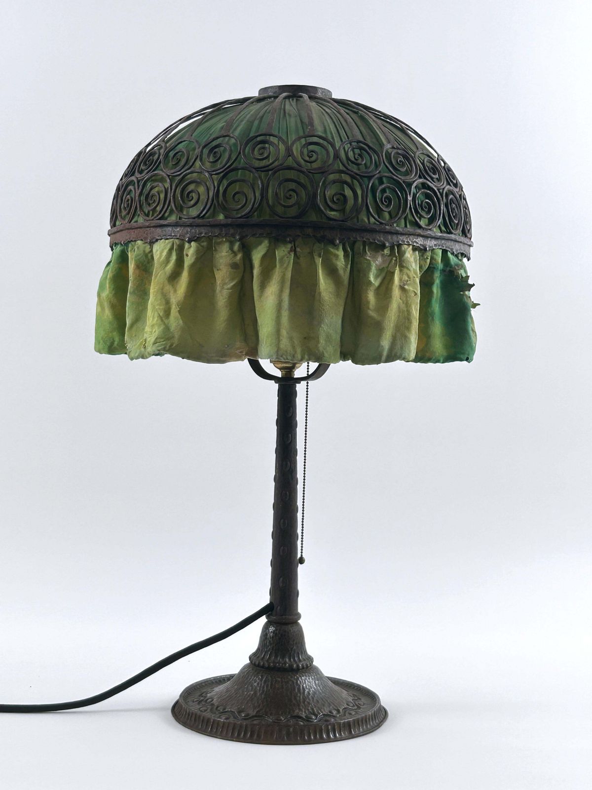 Lighting Monumental Art Nouveau Table Lamp Probably By Reinhold Kirsch Germany 1900s photo