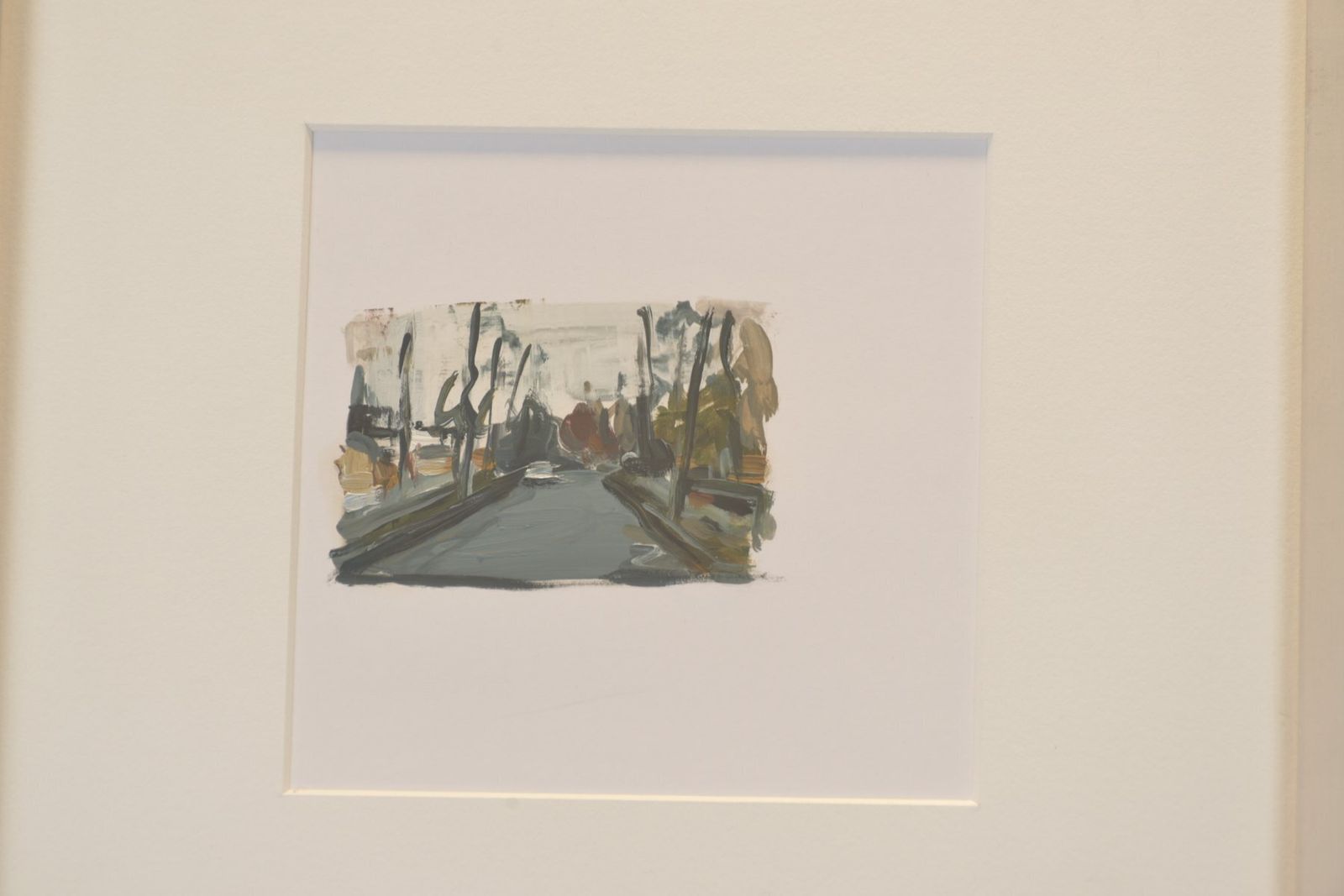 Allee, Jochen Pankrath, 2009, Oil On Paper, Framed photo furniture