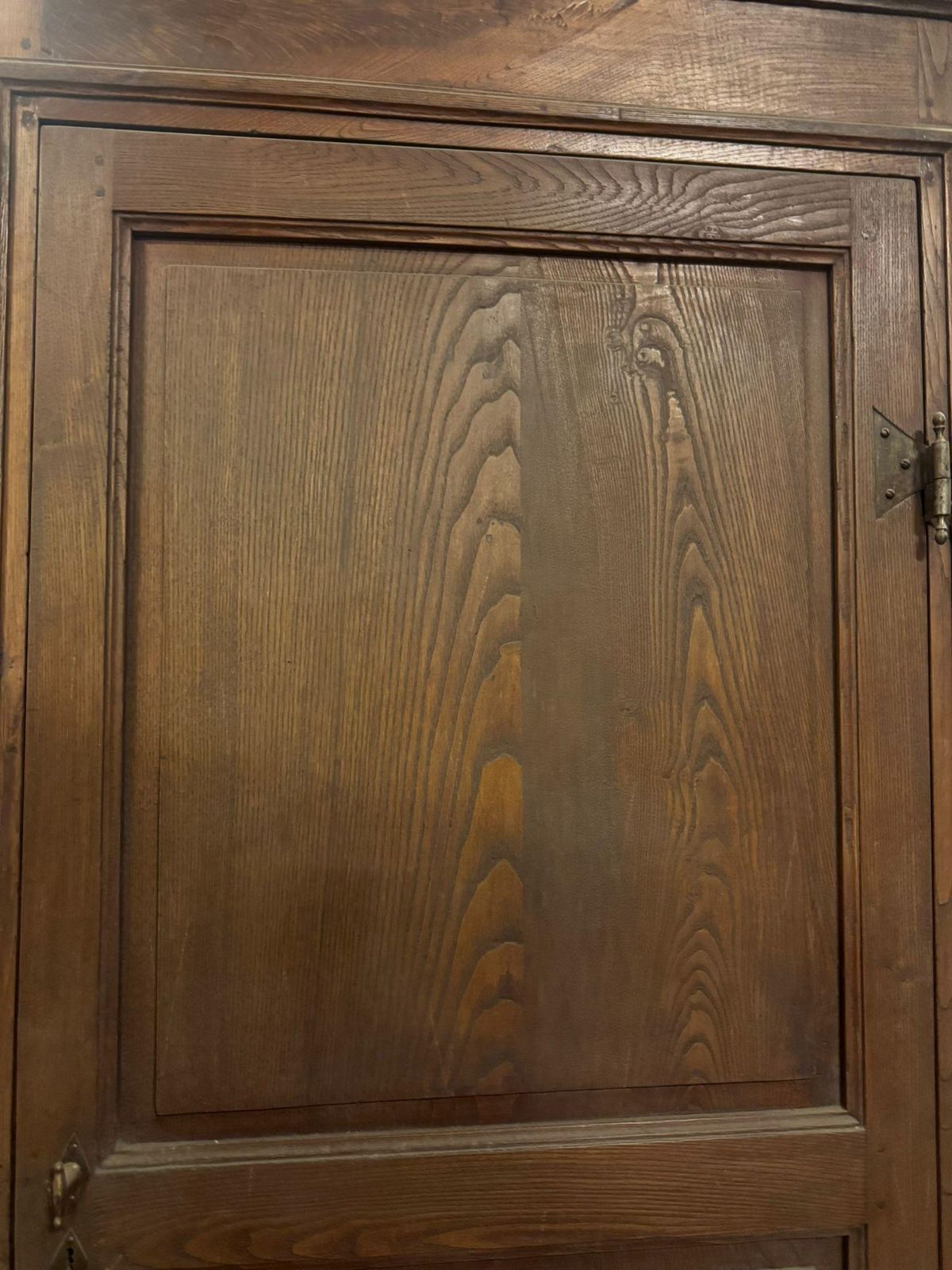 Single Leaf Chestnut Door, Complete With Frame, Italy photo for sale