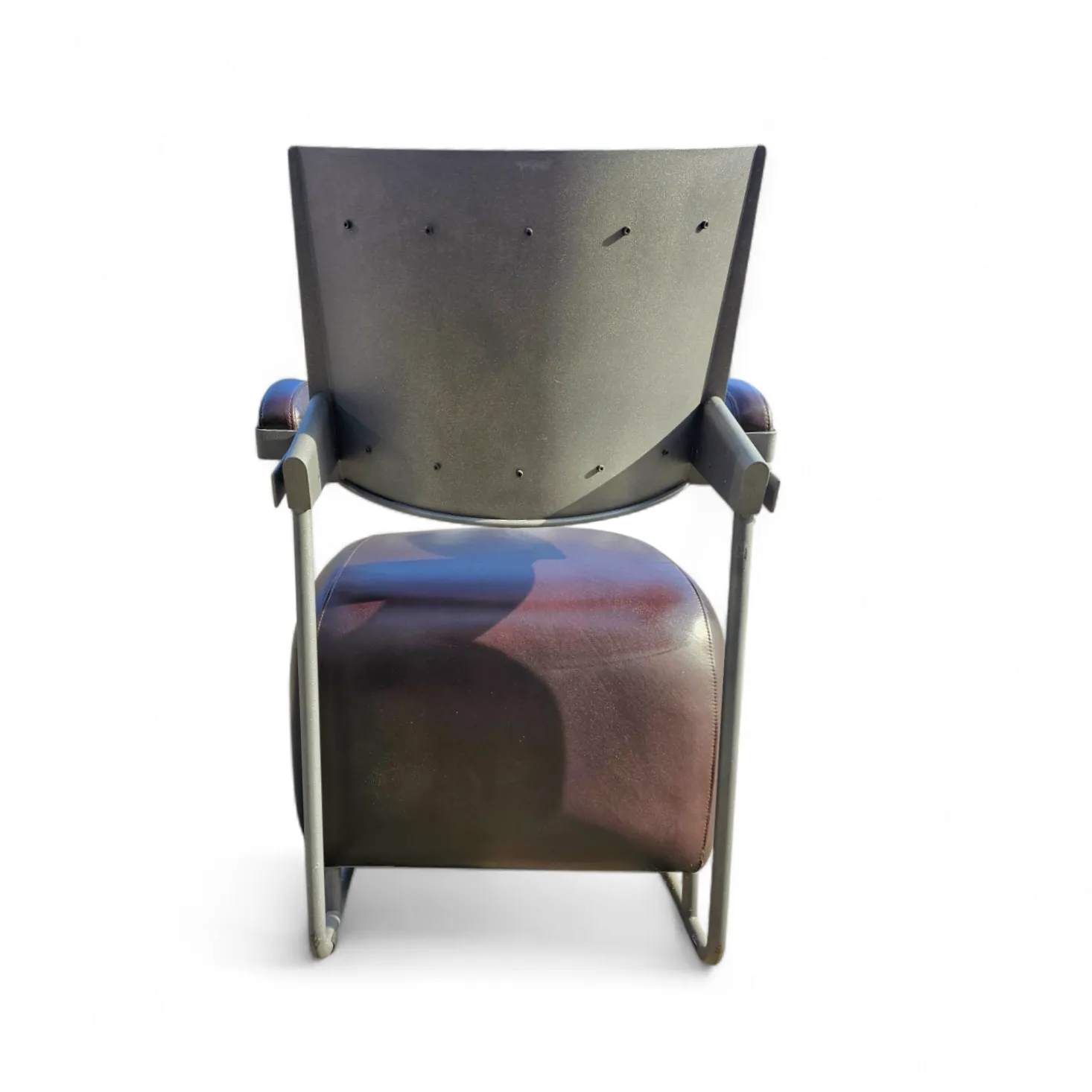 photo for sale 3 X Oscar Armchair By Harri Korhonen For Inno Interior Oy / Brown Leather / 1980s