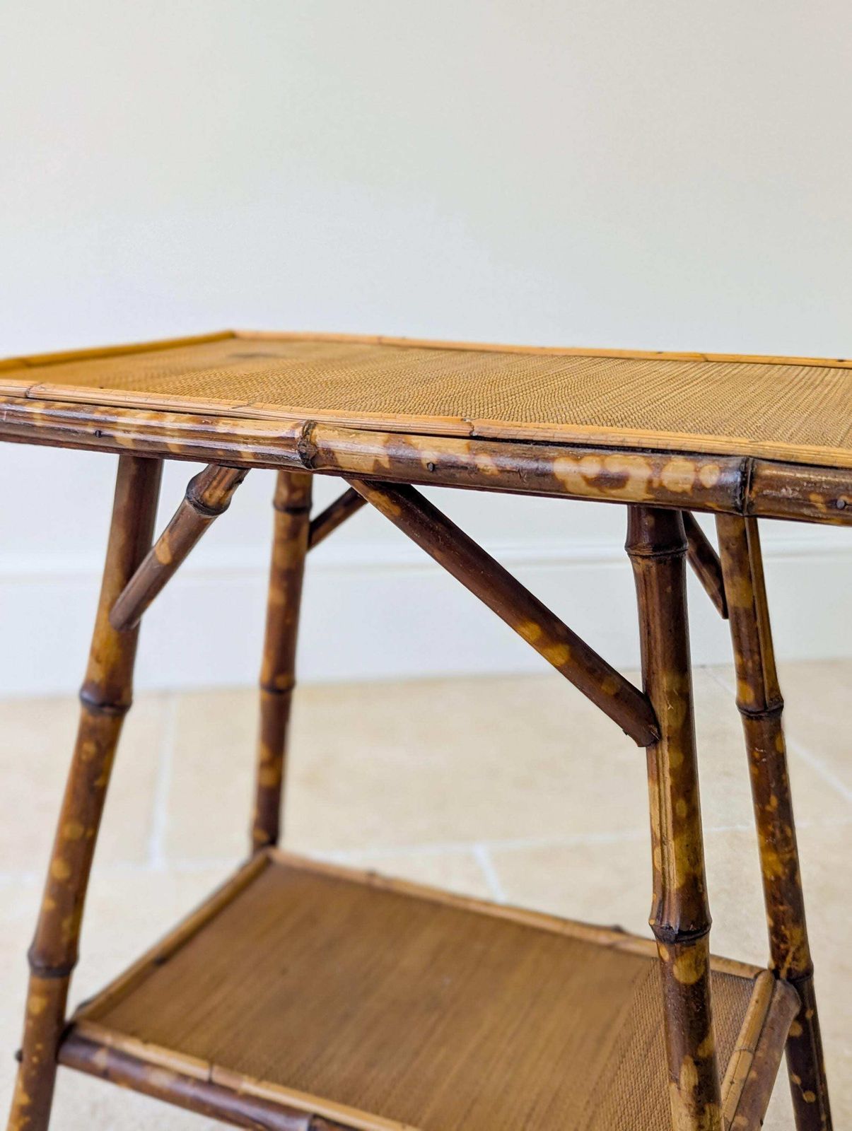 Antique Victorian Bamboo Occasional Table C.1890 photo 395.0
