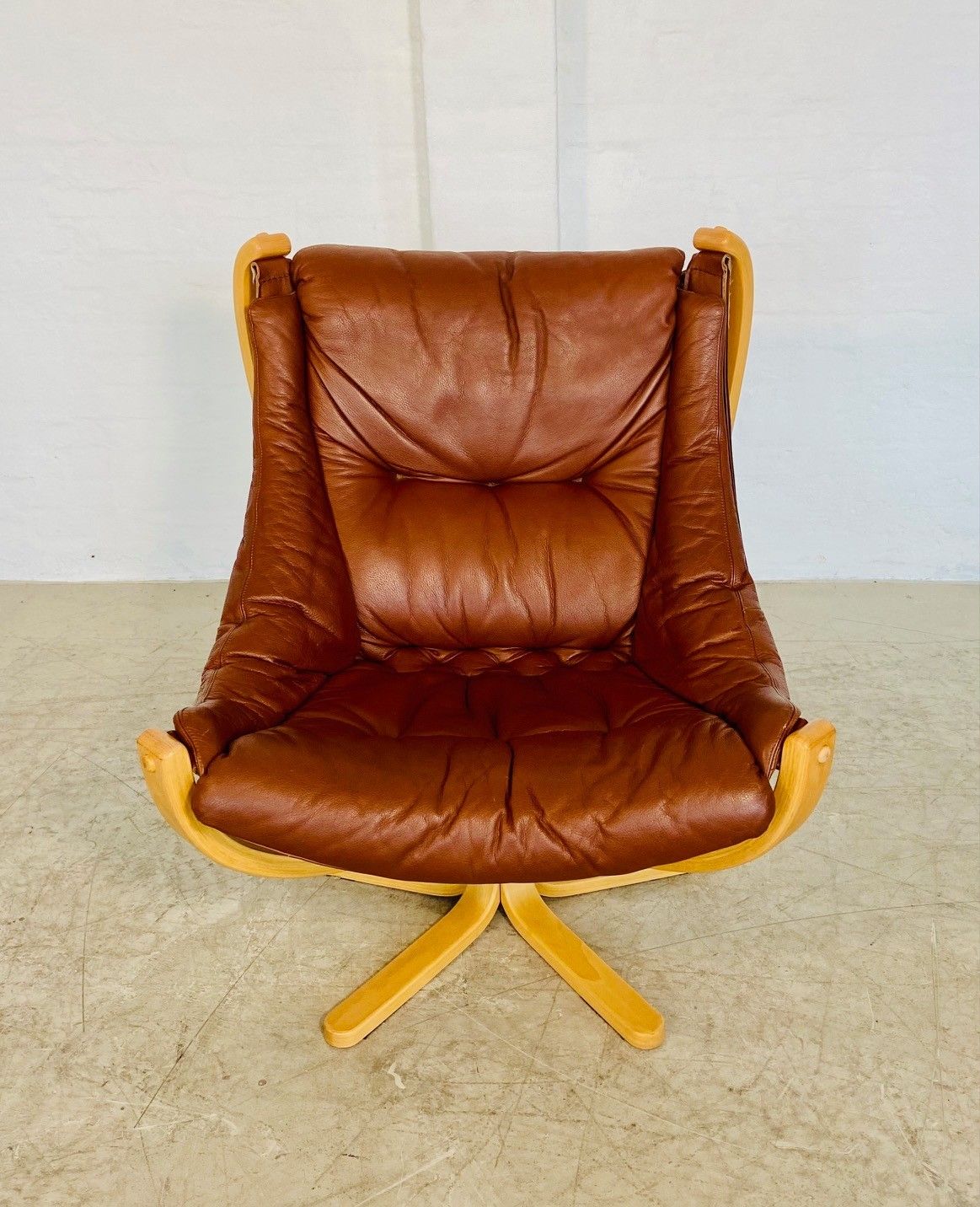 Vintage Retro Danish Mid Century  Skippers Cognac  Leather Lounge Chairs photo Furniture