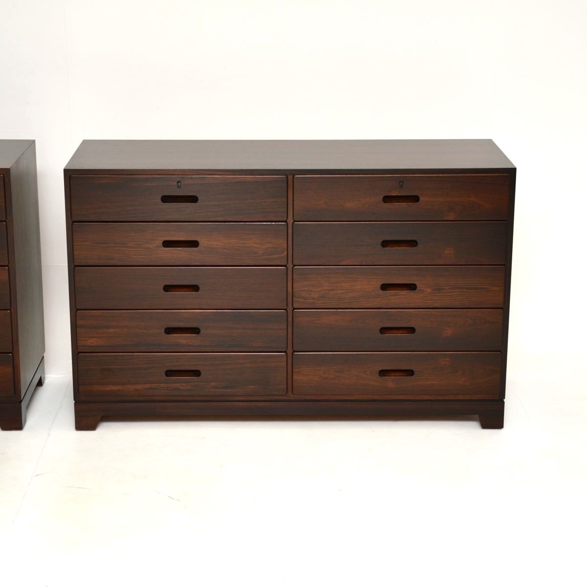 Pair Of Vintage Danish Rosewood Chests By Kai Winding photo Furniture