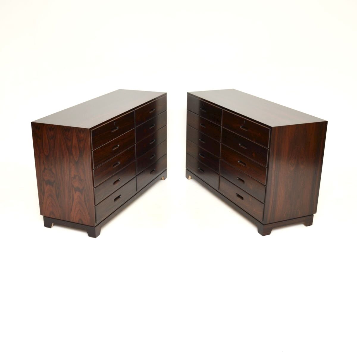 photo furniture Pair Of Vintage Danish Rosewood Chests By Kai Winding