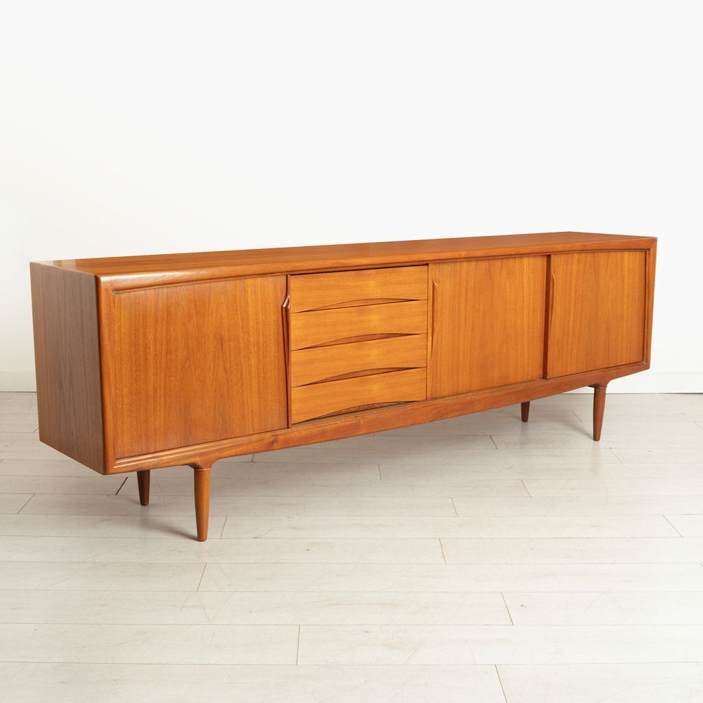 Midcentury Teak Sideboard By Gunni Omann For Axel Christiansen, Denmark, C.1960 photo furniture