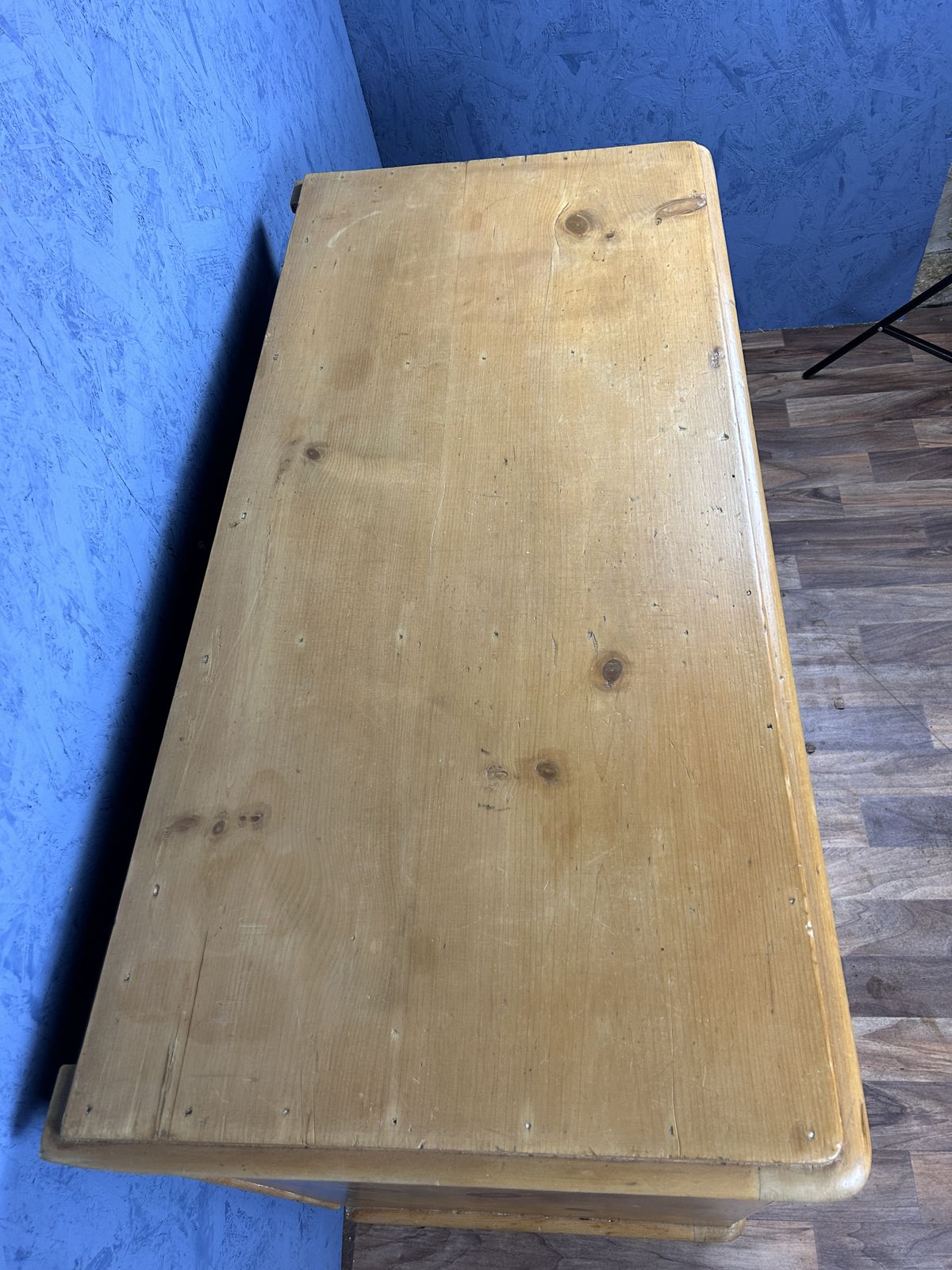 Antique Early Victorian Pine Chest Of Drawers Large photo for sale