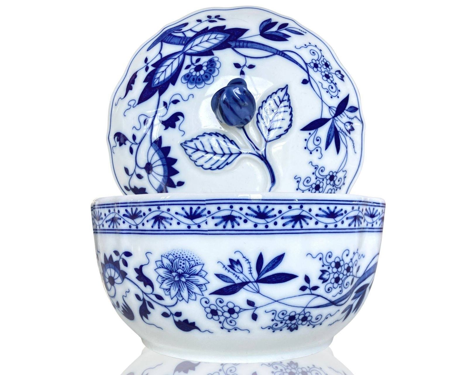 Blue Onion Jar Hutschenreuther | Lidded Porcelain Bowl Zwiebelmuster photo Home Decor