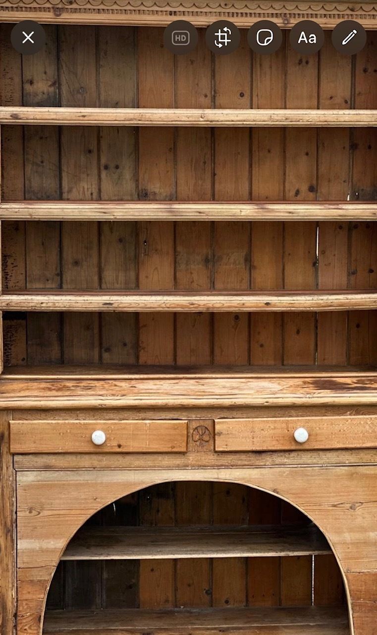 Large Late 19th Century Irish Pine Dresser photo for sale