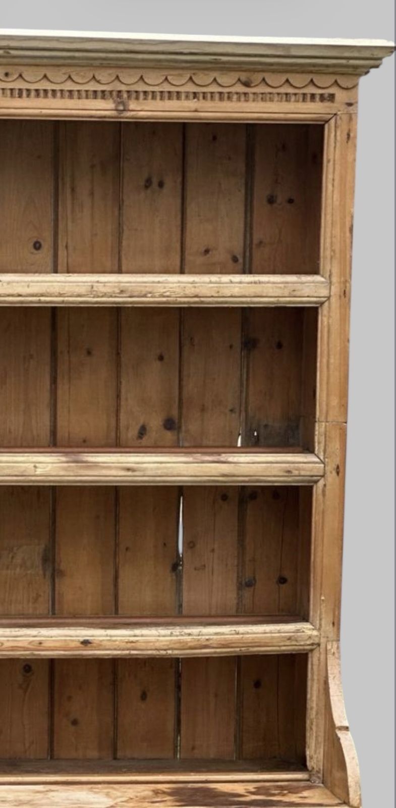 Large Late 19th Century Irish Pine Dresser photo Furniture