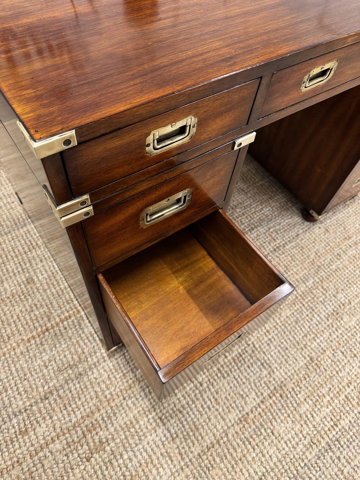 photo for sale Vintage Mahogany Campaign Desk