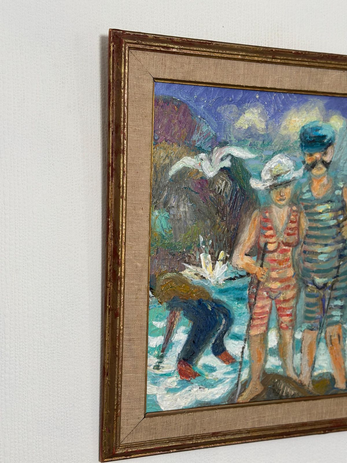 Original Swedish Oil On Panel – “Summer” By Lars Ljungquis 2008 – Vintage & Framed – 61.5 × 75 Cm (24.2" × 29.5") photo buy