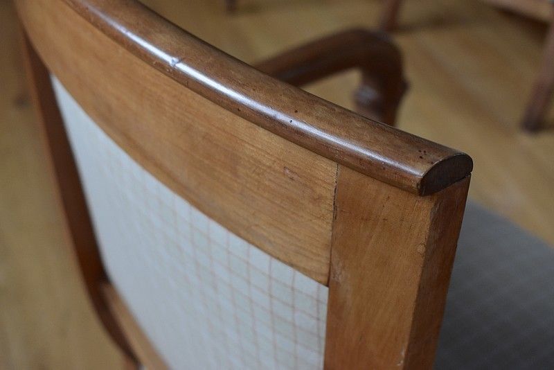 Empire Armchair Cherry,19th photo vinterior