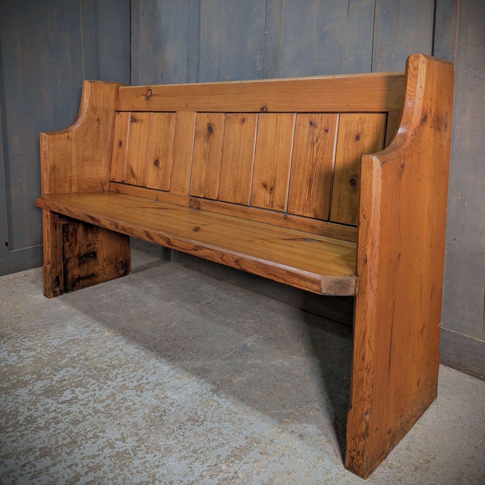 Old Charlbury Methodist Church Stripped Victorian Church Pews Benches